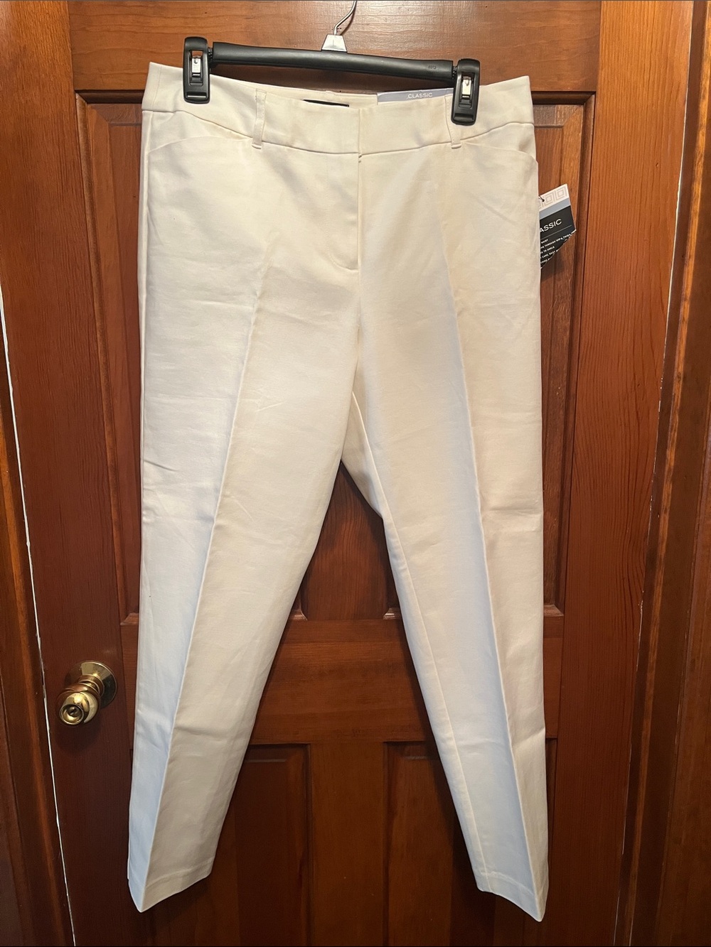 NWT Liz Claiborne White Emma Classic Ankle Dress Pants Size 6 Read Desc